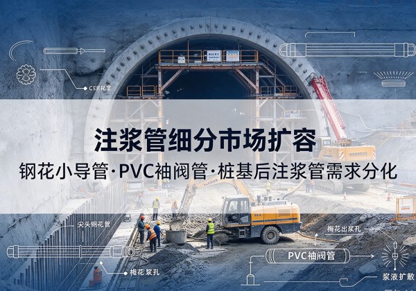 克什克腾旗注浆管细分市场扩容，隧道钢花小导管、PVC 袖阀管、桩基后注浆管需求分化